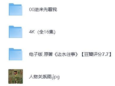 边水往事（全21集+原著小说