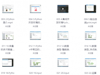 Python全套教程，从入门到精通开发教程 花了20000多买的